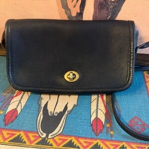 Coach Black Leather Crossbody Bag